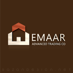 Emaar Advanced Trading Co Logo design - تصميم شعار إعمار للمقاولات والتجارة العامة